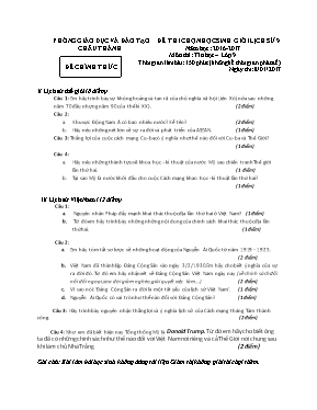 Đề thi chọn học sinh giỏi Tin học lớp 9 - Năm học 2016-2017 - Phòng GD & ĐT Thanh Thủy